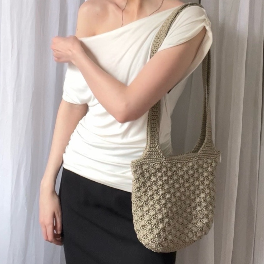 💛Vintage // Crochet Knit Bag💛